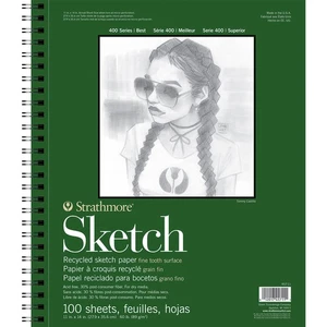 400 Serie Skizzenblock, Recyclingpapier, 11x14 Zoll, 100 Blatt - Künstler Skizze... - Bild 1 von 5