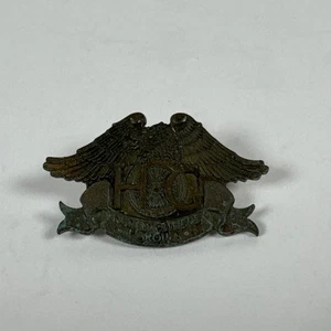 Harley Davidson Owners Group HOG Brass Vest Pin 1982 Jacket Hat Pin - Picture 1 of 2