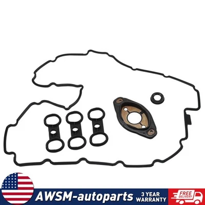 Valve Cover Gasket Set For 2007-2013 BMW 328i 528i X3 X5 Z4 2.0/3.0L 11127582245 - Image 1 of 4