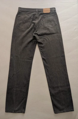Levi’s 90's 501-0660 Jeans W36 L34 fit W35 Denim Black Grey USA Men Vintage - Imagen 1 de 4
