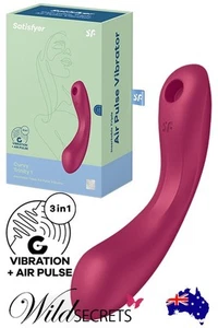 NEW Satisfyer Curvy Trinity 1 Multifunction 6.9 inch 3 in 1 Vibrator, G Spot - Picture 1 of 7