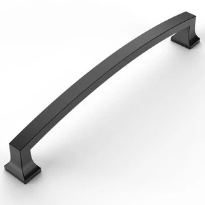 Amerdeco 10 Pack Matte Black 7 Inch177mm Hole Centers Kitchen Cabinet Pulls C... - Picture 1 of 6