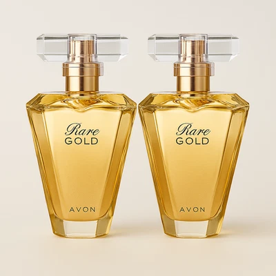 Lote de 2 - Avon Raro Oro Eau de Parfum Spray para Mujer 1.7 fl. Paquete de 2 oz Foto 1 de 4