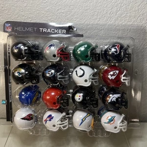 NFL Helmet Tracker Collectibles Mini Football Display 30 Ct. Set (2023) *LEGGI* - Foto 1 di 11