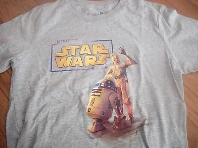 STAR WARS KINECT фильм промо R2-D2 и C3P0 футболка маленький редкая трудно найти рекламный - Изображение 1 из 3