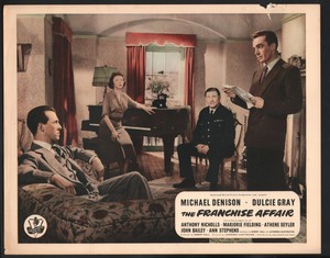 Franchise Affair Lobby Card-Terry- Michael Denison and Dulcie Gray