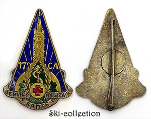 Insigne Service de Santé du 17°Corps d’Armée. Émail. Drago Beranger - Picture 1 of 1