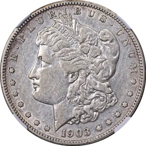 1903-S Morgan Silver Dollar NGC XF45 Nice Eye Appeal Strong Strike - Picture 1 of 4