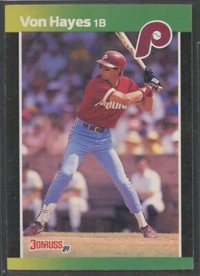 1989 Donruss Baseball's Best #47 Von Hayes Philadelphia Phillies - Image 1 of 2