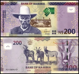 Namibia 200 Dollar, 2018, P-15c, UNC - Bild 1 von 1