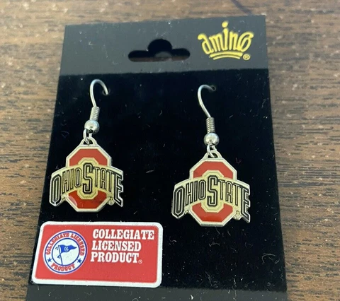 Ohio State Buckeyes  Earrings  Amico Cover