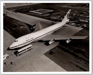 Pan American 747 & Greyhound Bus 1970 foto brillante pancarta 10 x 8 - Imagen 1 de 4