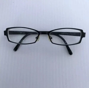 DARK MONEL Rx Eyeglasses Frames P8543 51-20-135 Black Rectangular Metal/Plastic - Picture 1 of 4