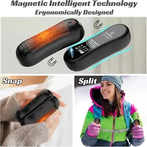 Scaldamani Ricaricabile Confezione da 2, 6000mAh Portatile Tascabile Elettrico Scaldamani - Foto 1 di 12