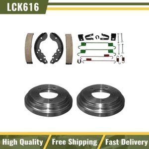 Rear Brake Drums & Brake Shoes Hardware Spring Kit Fits 1996-1998 Suzuki X-90 - Picture 1 of 5