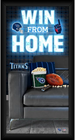 Tennessee Titans Framed 10" x 20" Win From Home Collage Cover