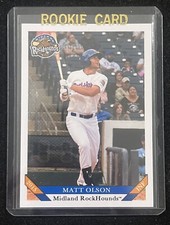 2015 Midland RockHounds Grandstand #22 MATT OLSON Rookie Baseball Card