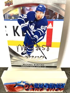 Michael Bunting Maple Leafs 2023-24 Oberdeck MVP silberne Schrift #216 - Bild 1 von 2