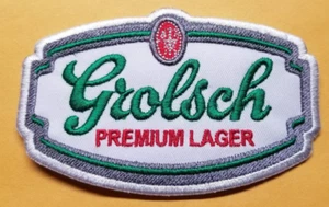 Bestickter Grolsch Premium Lager Patch ca. 2,5x3,75" - Bild 1 von 2
