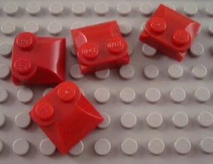 LEGO Lot of 4 Dark Red 2x2 Engine Brick Pieces with 2 Top Studs - Picture 1 of 1