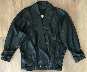 Collection Dara Selection Emilio Pucci RARE womens black leather jacket size 40 - Picture 1 of 7