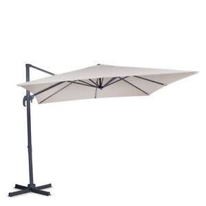 VONROC Parasol cantilever Pisogne 300x300cm - Premium parasol | Beige