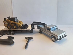 1/64 1992 Dodge Ram D250 with trailer Cat 272D2 Skid Steer Loader - Picture 1 of 2