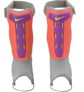 New Nike Youth Charge Soccer Shinguards Peach/Purple, Size M/M or L/G - Picture 1 of 2