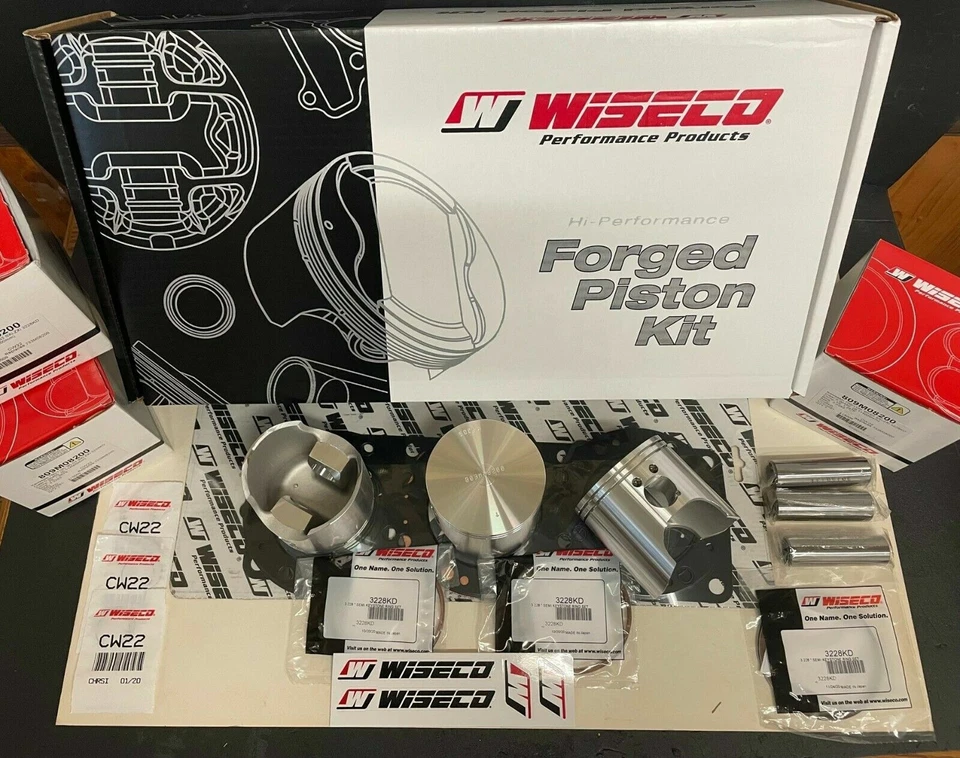 WISECO WK1265 FORGED BIG BORE 1180cc PISTON KIT KAWASAKI 1100ZXi 1100STX PWC - Image 1 of 1