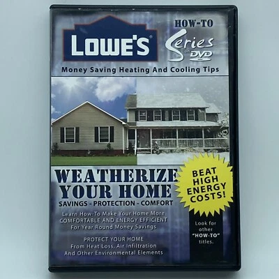 Lowe's How-To Series: Weatherize Your Home DVD Energy Efficiency Guide Tips DIY - Image 1 of 4
