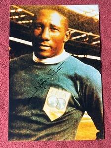 Autograph DJALMA SANTOS (†2013)-National Team BRAZIL-Palmeiras-signed Big 12x8" - Picture 1 of 3
