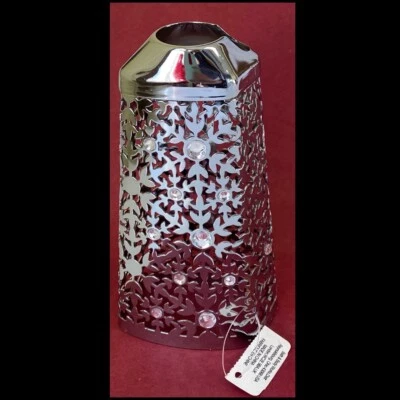 Bath & Body Works Snowflake Holiday Soap Dispenser Holder Sleeve Cover Clear Gem - Image 1 of 4