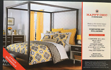 Jonathan Adler Lola Full/Queen Reversible Comforter Yellow/Taupe. Pre-owned
