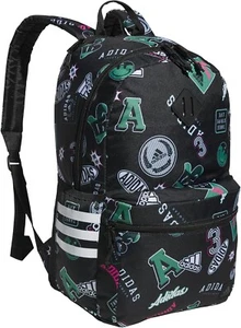 Adidas Classic 3-Stripe 5.0 Unisex OSFM School/Sports/Travel Backpack, BLK/WHT - Picture 1 of 13