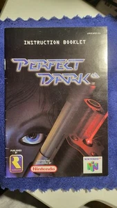Folleto de instrucciones Perfect Dark Nintendo 64 N64 manual U/NUS-NPDE-EE. UU. - Imagen 1 de 2