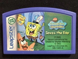 Leap Frog Leapster SpongeBob SquarePants Saves The Day Game Cartridge 2003 - Picture 1 of 2