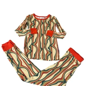 Millie + Roo long sleeve bamboo pajama set, size 5/6 - Picture 1 of 2