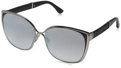 Jimmy Choo Violet Silver Cat Eye Sunglasses - MATY/S 58FU 58 - Image 1 of 4