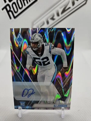 DJ Johnson 2023 Phoenix Rookie Silver Seismic Auto /25 SSP RC Panthers Autograph - Image 1 of 2