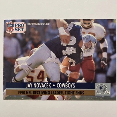 NFL Dallas Cowboys Jay Novacek 1991 Pro Set FACT Mobil #12  Football Card MINT - Image 1 of 2