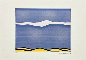 ROY LICHTENSTEIN - Desert Landscape - signed, numbered edition 61/150, 50x35 cm - Picture 1 of 5