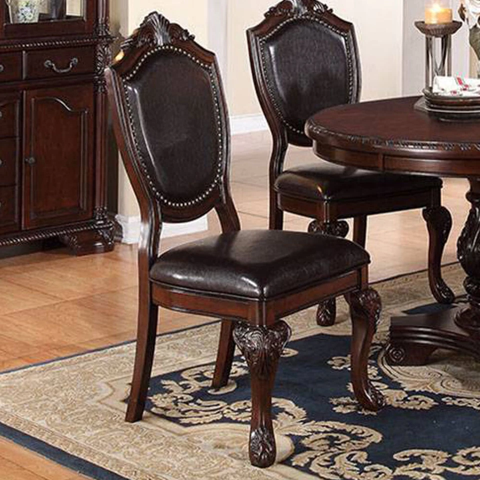 Set of 2 Wooden Contemporary ‎‎Solid Back Multi Color 2 Style Dining Chairs - Image 1 of 1