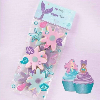 Sirenas Niña Niños Fiesta de Cumpleaños Favor Bolsa Kit y Taza Pastel Kit Foto 1 de 3