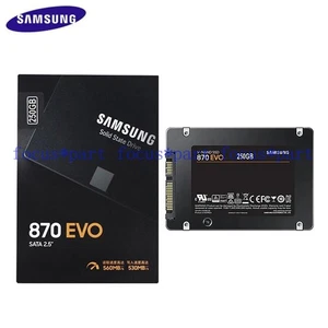 SAMSUNG 2.5 en 870 EVO Interne Solid State SSD 250 Go SATA 3 pour Ordinateur Portable/Bureau - Photo 1/6