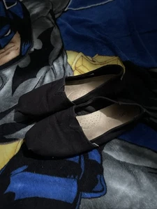 Sin cordones Tom's Classics de lona negra para mujer, talla 10 - Imagen 1 de 6