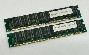 64MB (2 x 32MB) B6483B-E 100MHZ PC100 SDRAM Non-ECC Computer Memory RAM Kit - Picture 1 of 4