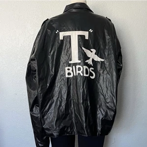 Chaqueta de cuero sintético Grease T-Birds para hombre XL 2008 Disfraz de Halloween Paramount - Imagen 1 de 6