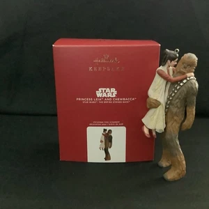 Star Wars Hallmark 2020 Princesa Leia Chewbacca e Imperio Contraataca Ornamento - Imagen 1 de 23