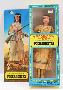 Legends of the West Pocahontas Modellino 9,5" Excel Toys Corp Nuovo con scatola 1974 - Foto 1 di 7