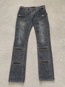 AW03 Undercover "Paper Doll" Zipper Cargo Denim Jeans Size Large - Picture 1 of 15